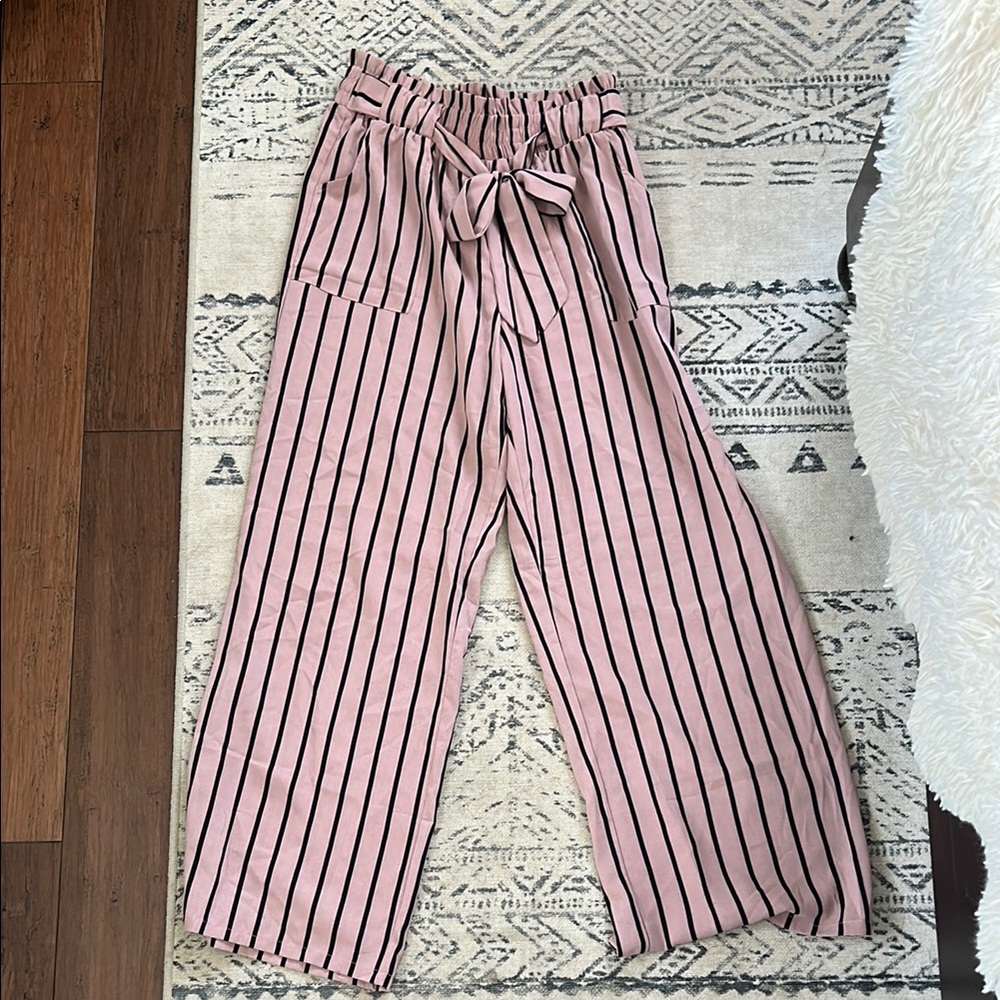 Striped Pink Trousers
